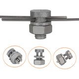 25x Galvanised Electric Fence Split Bolt Wire Joint Clamp Cable Joiner Connector