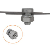 50x Galvanised Electric Fence Split Bolt Wire Joint Clamp Cable Joiner Connector