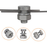 10x Galvanised Electric Fence Split Bolt Wire Joint Clamp Cable Joiner Connector