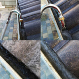 Telescopic Gutter Cleaner Cleaning Tool Car Washer Shovel Hook Spray Gun Brush