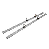 L Track Anchor Track 1M - 2 Tracks with 4 Single Stud Rings