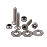 L Track Anchor Track 1M - 2 Tracks with 4 Single Stud Rings