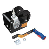 Professional 2000lbs / 900kgs Worm Winch Worm Gear Drive Non-Brake 41:1 Ratio