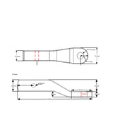 Forged Solid Steel 4500Kg 2" Drop Towbar Tongue Tow Ball Mount Hitch 2"x 2"