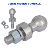 4500KG Forged Ball Mount 2" Drop  2" x 2"  Hitch Tow Bar Tongue 70mm Tow Ball