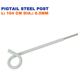 20x Tread In Pigtail Steel Post Posts Electric Fence Pig Tail 40x Insulators