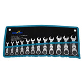 Flex Stubby Ratchet Gear Wrench Spanner Set