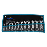 Flex Stubby Ratchet Gear Wrench Spanner Set