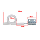 50X 150mm Offset Pigtail Insulator Outrigger  Electric Fence Star Picket Post