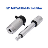 5/8" Hitch Pin Lock S Type Anti-Theft Tow Bar Tongue Lock Silver Tow Bar Tongue