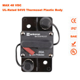 250A AMP Circuit Breaker Wild Surface IP67 Waterproof 12V 48V Manual Reset