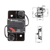 250A AMP Circuit Breaker Wild Surface IP67 Waterproof 12V 48V Manual Reset