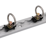 Thicker 305mm (2 Tracks+4 Rings) Anchor Track Tie Down Rail Trailer Caravan