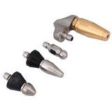 Industrial Grade 1/4" Nozzle Set Turbo Nozzle Drain Clean Root Cut 4000 psi