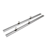 1M L track Sloped Edges Anchor Track - 2Tracks +4Single Stud Rings