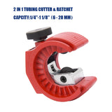 APT Taiwan 2 in 1 Tube Pipe Cutter Ratchet Detachable Handle Tube Cutting 6-28mm