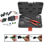 Delphi Weather Pack Connector Terminal Ratcheting Crimping Tool Quick Change Die