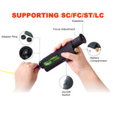 Fiber Optic Microscope Magnifying LED 200x 400x 2.5/1.25 mm Adapter SC FC ST LC