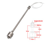 100-300mm Float Switch Sensor Dual Single Vertical Stainless Liquid Water level