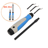 Premium Pocket Deburring Tool Extendable 365° Swivel Head 2 type Blades Tools