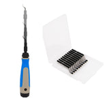 Premium Pocket Deburring Tool Extendable 365° Swivel Head 2 type Blades Tools