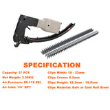 Pneumatic Clipper M66 Clinch Clinching Clip Tool Air Gun for Hartco Clips