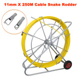 11mm x 200M Fibreglass cable Traceable Rodder Tracrod  Cable Snake Puller Plling NBN Tools