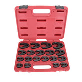 APT Taiwan 19pcs Flare Nut Crowfoot Crows foot Spanner Wrench Set Cr-Mo 8-32mm