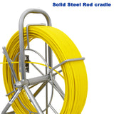 4.5mm X 100M Fiberglass Cable Snake Rodder Fish Tape Puller NBN Solid Steel Rod