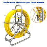 4.5mm X 100M Fiberglass Cable Snake Rodder Fish Tape Puller NBN Solid Steel Rod
