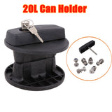 Heavy Duty 20L Jerry Can + 2 Mount Lock Fuel Petrol Container 4WD Off Road