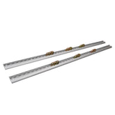 1M Sloped Edges L Track Anchor Track - 2 Tracks + 6X Double Stud fittings