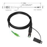 Heavy Duty 3M Fibre Optic Patchcord Lead SC / APC to OptiTap MPT & SMP NBN Tool