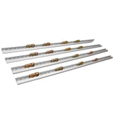 4x 1.8Meters Sloped Edges Anchor Track With 16 Double Stud and Stainless Steel Fittings | Adjustable Tie-Down System