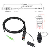 Heavy Duty 3 Meters Fibre Optic Patchcord Lead + OptiTap Adapter NBN Tool