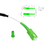 Heavy Duty 3 Meters Fibre Optic Patchcord Lead + OptiTap Adapter NBN Tool