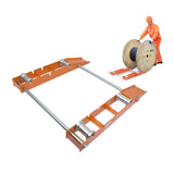 Cable Roller Stand Reel Drum dispenser Adjustable Width Diameter 1000KG Capacity