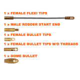 6.0mm X 120M Cable Rodder Snake Rod Reel Fish Tape Puller NBN Tool