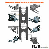 1460 Pc Rivnut Rivet Nut Riveter Nutsert Gun Tool Kit