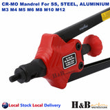 1460 Pc Rivnut Rivet Nut Riveter Nutsert Gun Tool Kit