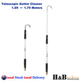 Telescopic Gutter Cleaner Cleaning Tool Wand Car Washer Brush