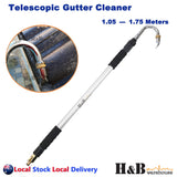 Alumium Alloy Telescopic Gutter Cleaner Cleaning Tool Wand Brass Fittings