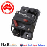 60A AMP Circuit Breaker Dual Battery IP67 Waterproof 12V 24V Fuse Manual Reset