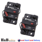 2x 120A AMP Circuit Breaker Dual Battery IP67 Waterproof 12V 24V Fuse Reset