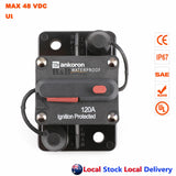 2x 120A AMP Circuit Breaker Dual Battery IP67 Waterproof 12V 24V Fuse Reset