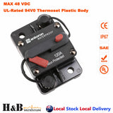 2x 120A AMP Circuit Breaker Dual Battery IP67 Waterproof 12V 24V Fuse Reset