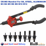 1460 Pc Rivnut Rivet Nut Riveter Nutsert Gun Tool Kit