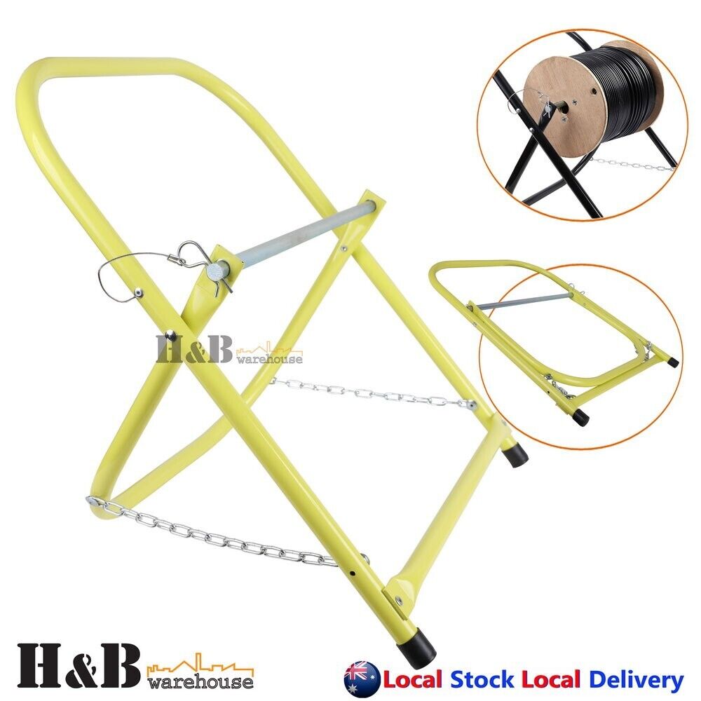 Cable Roller Stand Caddy Holder Wire Cable Reel Foldable RG6 RG11