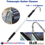 Alumium Alloy Telescopic Gutter Cleaner Cleaning Tool Wand Brass Fittings