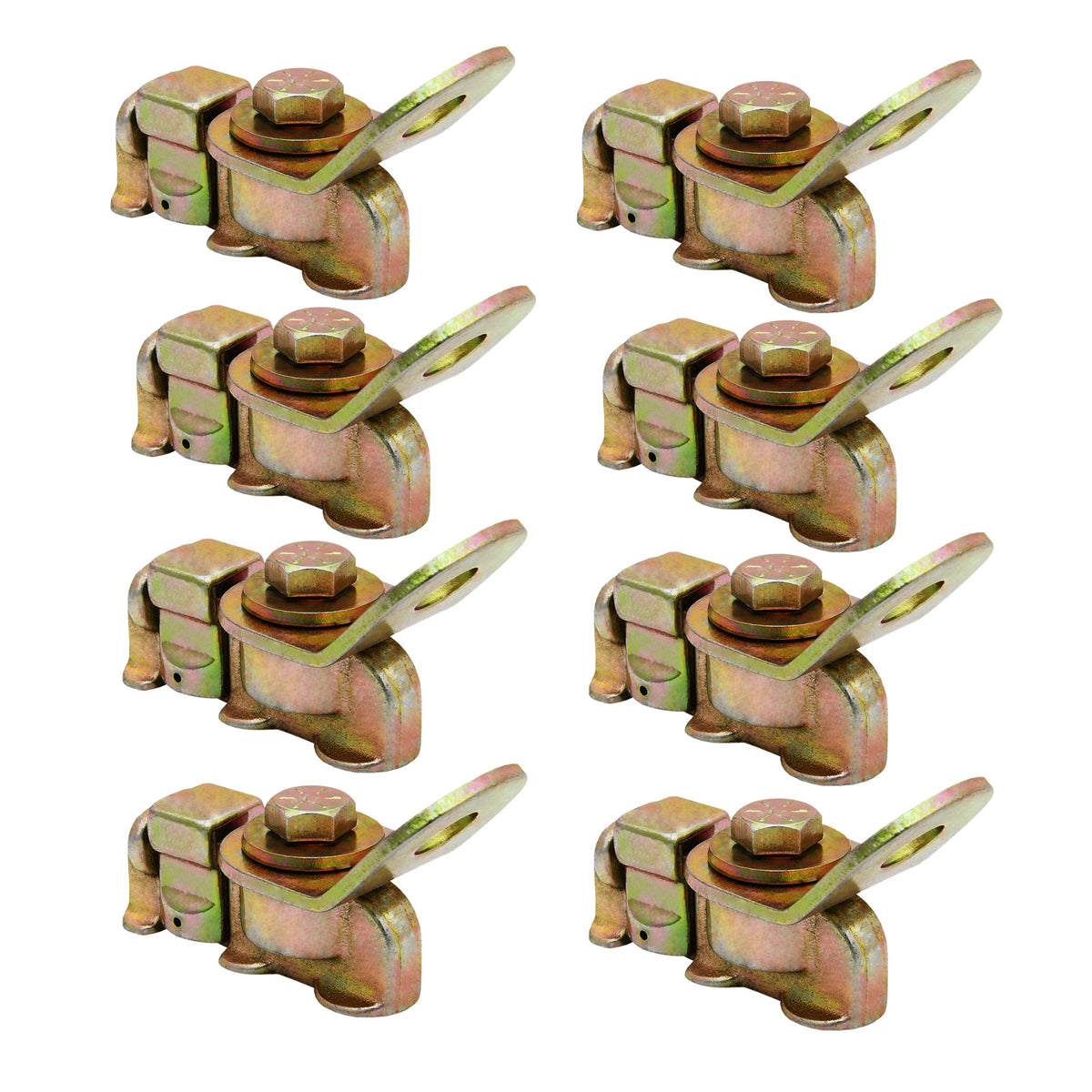 Anchor Track L Track Threaded Double Stud Fitting w/Swivel Plate BS 4000 lbs 8PK